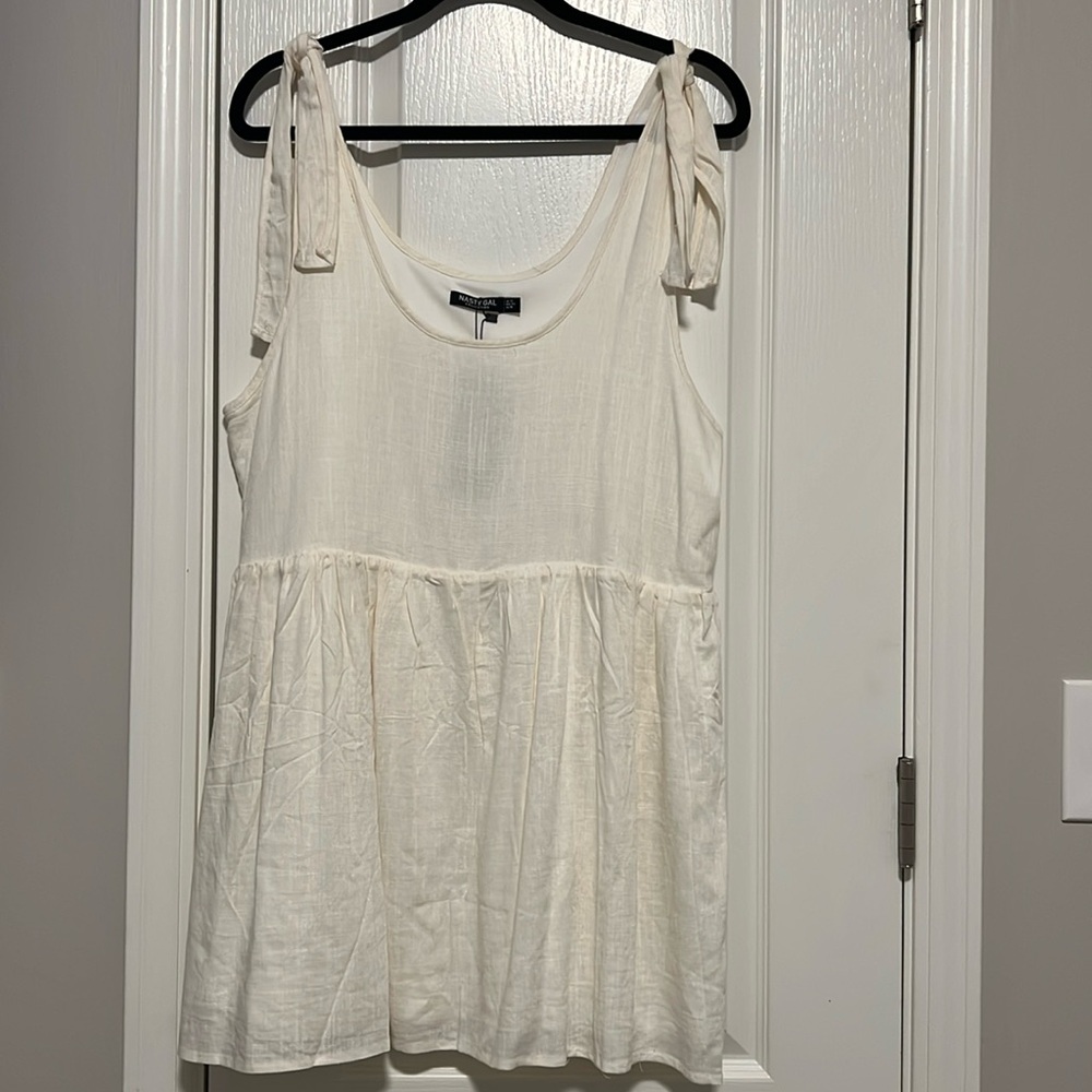 NWT Tie tank babydoll dress SZ 10